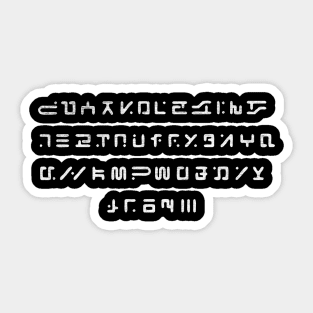 V Series Visitors Alphabet Sticker